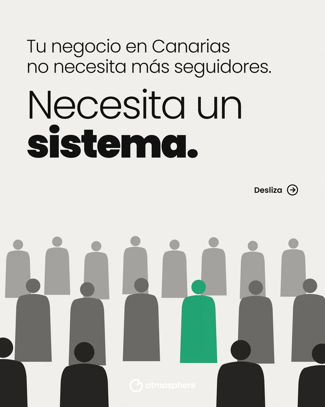 Portada del carrusel: «Tu negocio en Canarias no necesita más seguidores. Necesita un sistema».